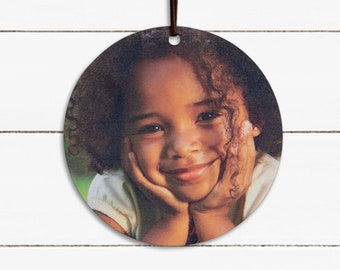 Custom Photo Ornament, Round