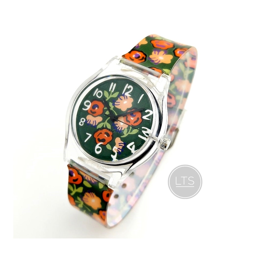 Watches for Women/quirky Wrist Silicone Roses Watch Unique Style/boho Hippie Watch/watches for