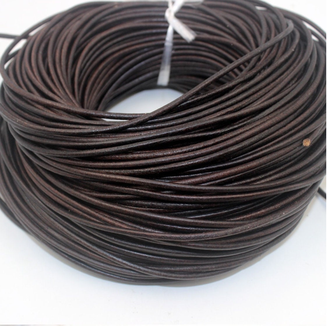 2m Leather Cord/round and Flat Genuine Leather String/high Quality