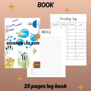 Aquarium Log Book – Printable Fish Tank Tracker | Freshwater, Saltwater & Brackish