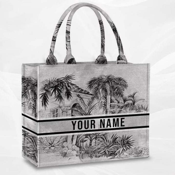 Personalised Canvas Book Tote Bag Etsy