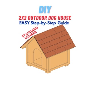 DIY Outdoor Dog House-instructieplan - Outdoor Animal Hut Home Shelter - Garden Pet Shelter Houtbewerkingsprojecten
