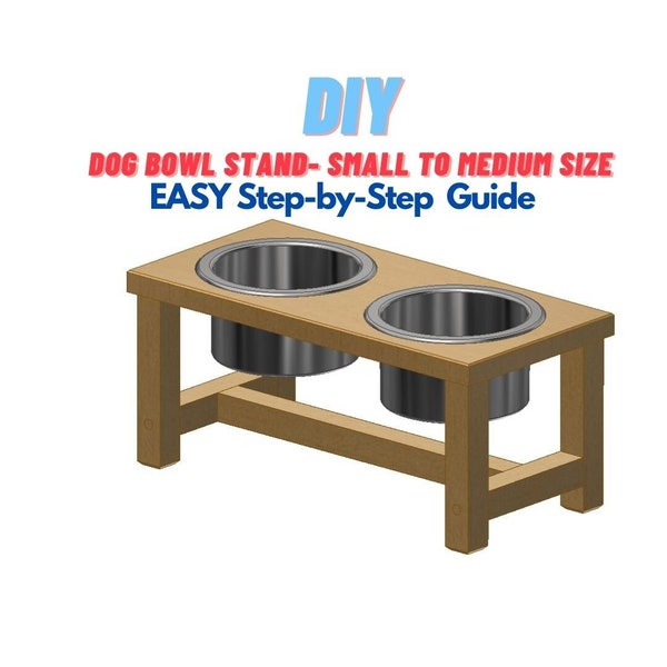 Dog Cat Bowl Stand Plans - Simple Easy Woodworking Projects For Your Pets - Easy Step-by-Step Guide