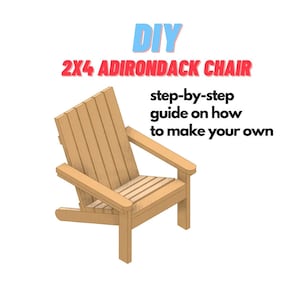 2x4 Adirondack Chair Plans - DIY Patio Lawn Deck Garden Outdoor Furniture - Easy Weekend Project - Zing Woodworks