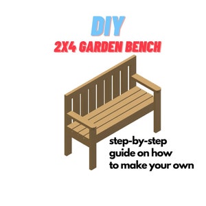 2x4 Garden Bench - DIY Patio Lawn Deck Garden Outdoor Furniture - Easy Weekend Project - Zing Woodworks