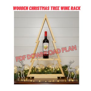 Planos para construir un botellero navideño de madera: guía paso a paso para principiantes - Regalos navideños