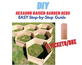 Garden Cedar Planter Woodworking Plans / Raised Planter Box Plans /Hexagon Garden Box / Outdoor Planter / Hex Raised Garden Bed