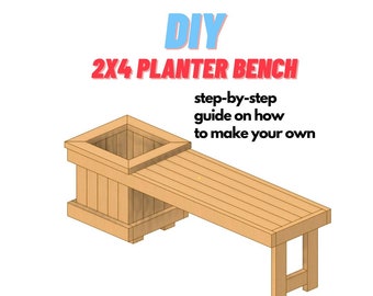 DIY プランター ベンチ プラン - 週末にできる簡単なプロジェクト