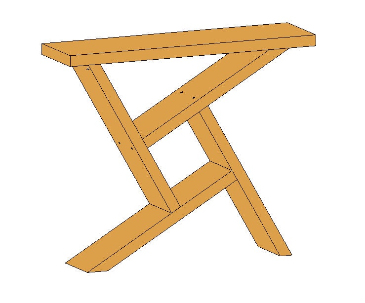 2x8 Farmhouse Entry Table Plans - Weekend Projects - EASY Woodworking ...