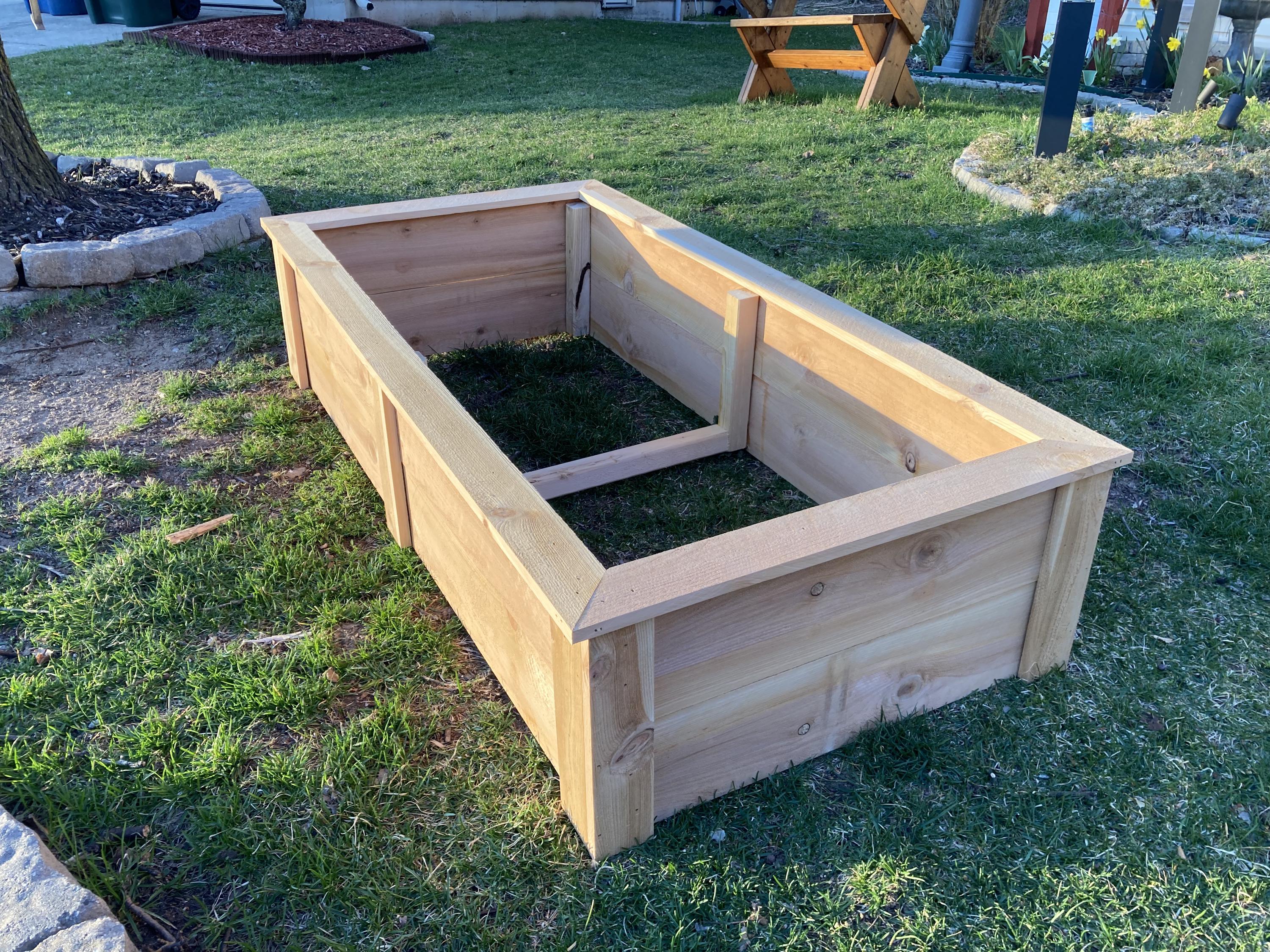DIY Raised Garden Bed Plans | Cedar Planter Box Woodworking Plans | 2x4 ...