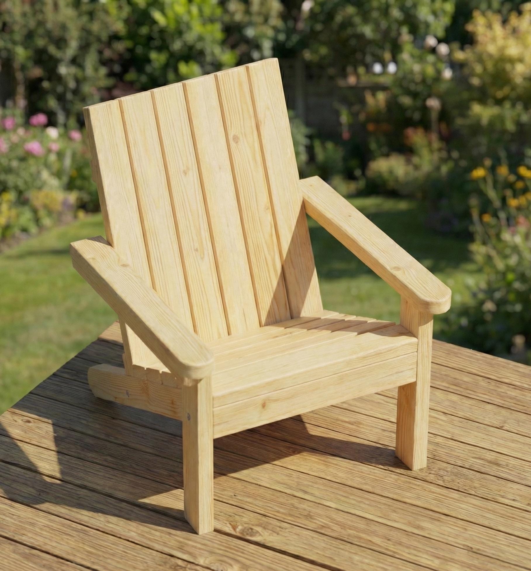 Plany krzeseł Adirondack 2x4 - Zrób to sam: patio, trawnik, taras, meble  ogrodowe - Łatwe projekty stolarskie - Etsy Polska, image size:1817x1952