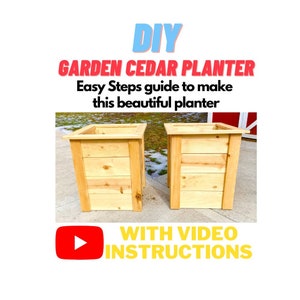 Zedernholz Pflanzgefäß / Pflanzgefäß / Pflanzgefäß / Beet / Gartenbeet