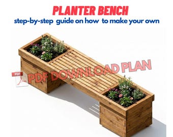 DIY Planter Bank Plans - Einfaches Wochenendprojekt - Aus Standard 2x2, 1x4, 2x4 Holz - Zing Woodworks