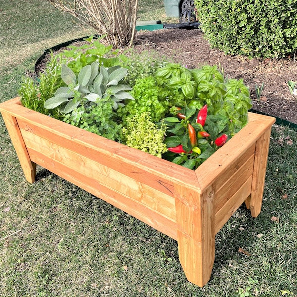 Garden Planter Plans / Raised Planter Box / Planter Box Plans / Garden Box / Outdoor Planter / Garden bed / Elevated Garden Bed