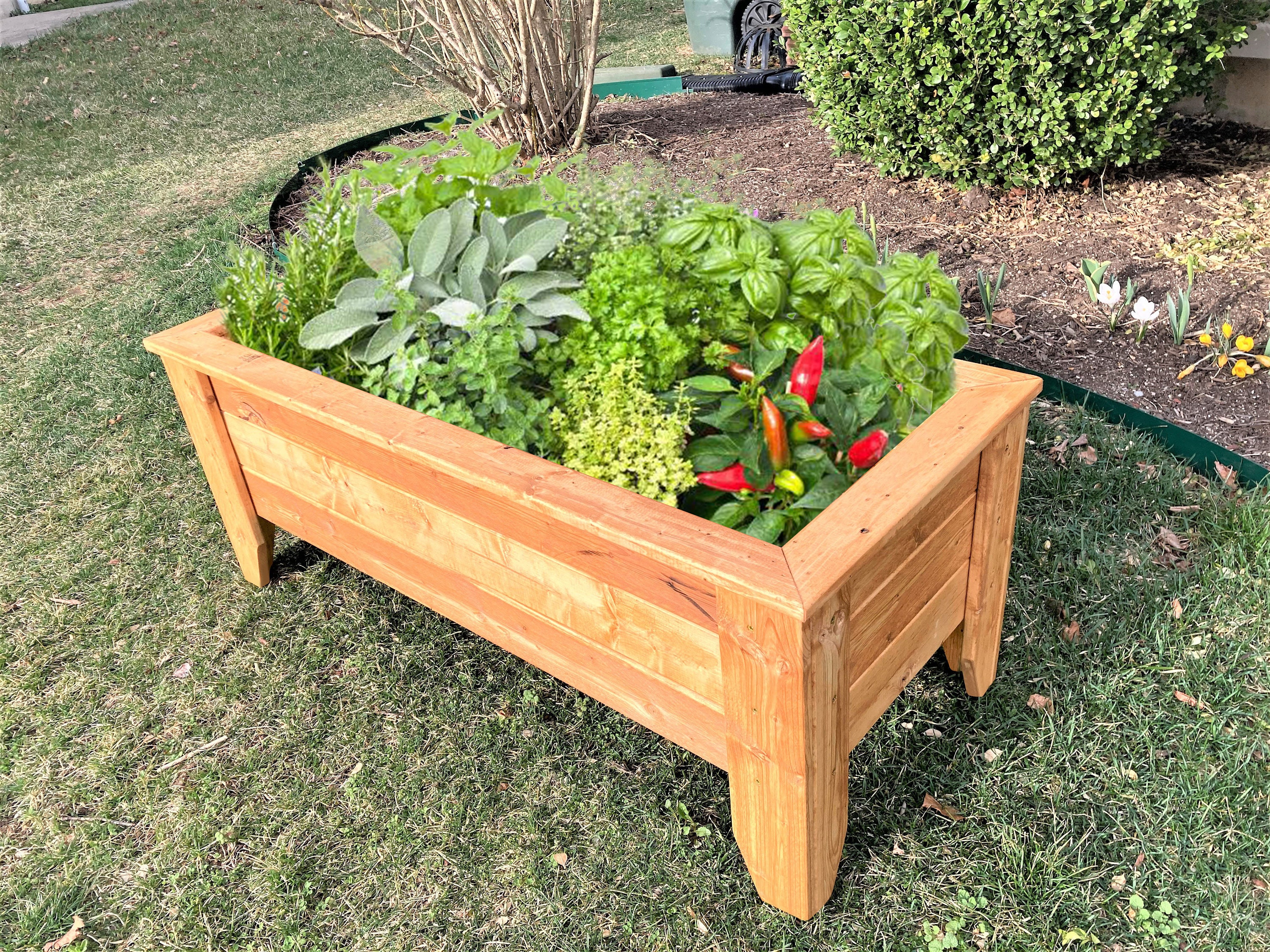 Raised Planter Plan, 8'x3' Veggie Planter Box With Stand Plan, Outdoor  Planter, Raised Garden Bed Plan, Wood Planter (Download Now) 