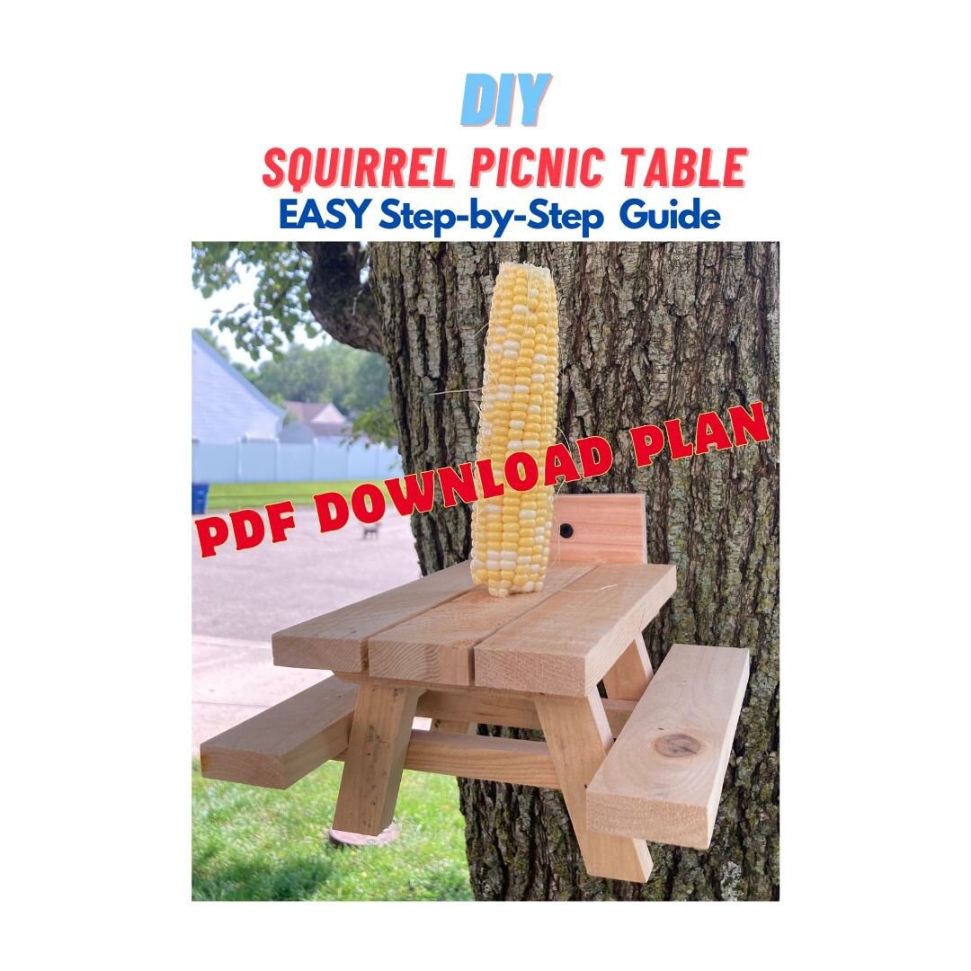 Squirrel Picnic Table Plan Instructions Garden Decoration Plans Outdoor Good Looking Squirrel