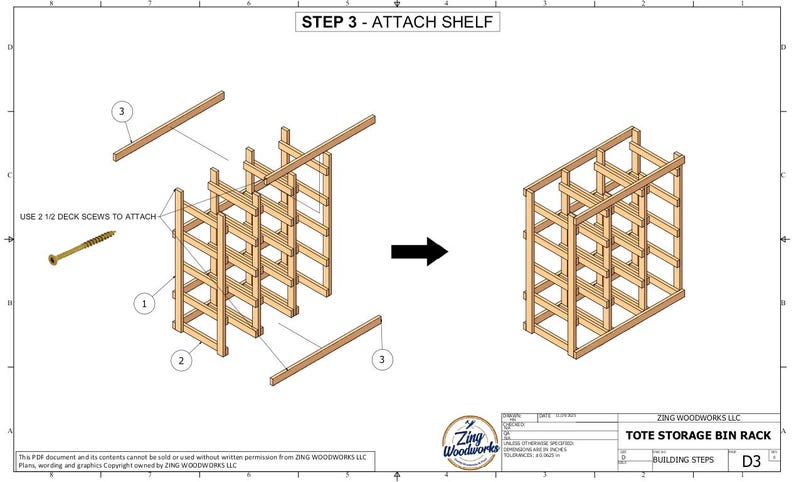 DIY 27-gallon Storage Bin Rack Plans | 12 Tote Capacity | Garage ...