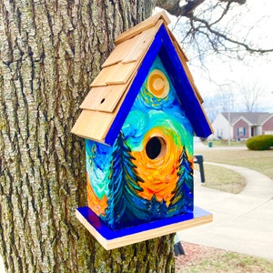 Modern Wooden Cedar Birdhouse Plan Instructions Garden Decoration Plans Outdoor Good Looking Birdhouse Cedar Fence Picket image 6