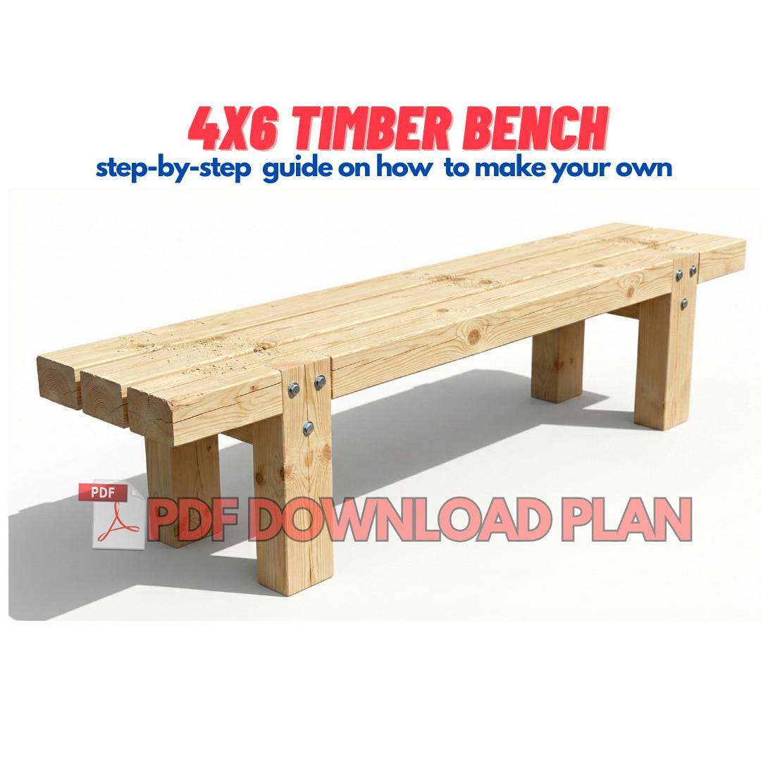 DIY 4x6 ガーデン木製ベンチプラン - 週末にできる簡単プロジェクト
