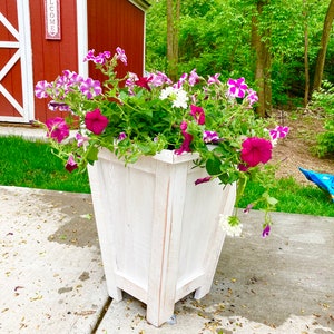 Cedar Taper Planter Plans / Garden Planter Plans / Flower Box Plans / Garden Plans / DIY Flower Box / Flower Box/ Entrance Planter image 2