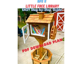 Little Free Library Pantry Book Share Plan de carpintería - Plano de plan de proyecto de madera fácil - Proyectos de madera para vender