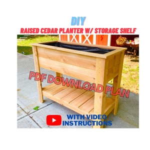 Hoher Garten Zeder Pflanzkasten / Erhöhter Pflanzkasten / Pflanzkasten / Pflanzgefäß / Gartenbeet / Gartenbeet / Gartenbeet