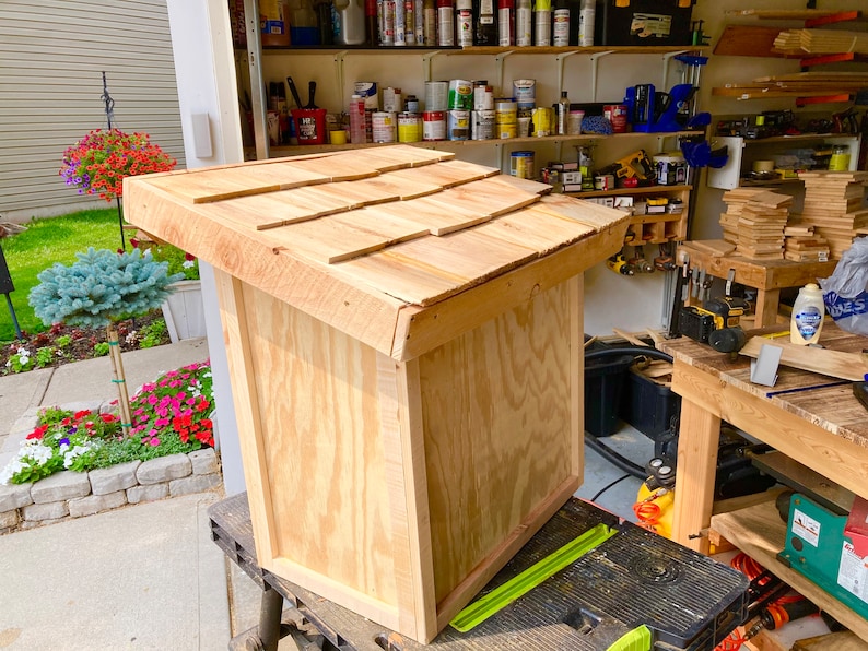 Plano de carpintería para compartir en la despensa de Little Free Library - Plano de proyecto de madera fácil - Proyectos de madera para vender imagen 10