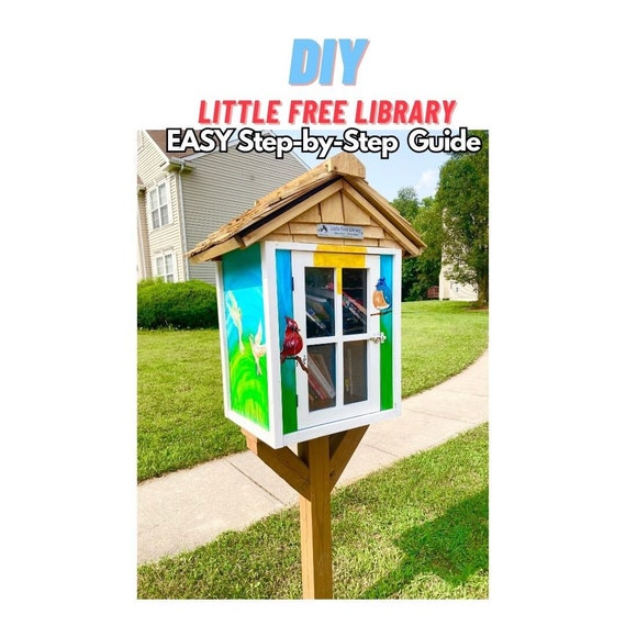 Little Free Library Pantry Book Share Beginner Friendly Woodworking Plan - Easy Wood Project Plan Blueprint - Wood Projects to Sell