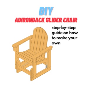 Easy Adirondack Glider Chair Plans - Rocking Chair - DIY Patio Lawn Deck Garden Outdoor Furniture - Easy Weekend Project - Zing Woodworks