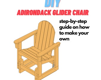 Easy Adirondack Glider Chair Plans - Rocking Chair - DIY Patio Lawn Deck Garden Outdoor Furniture - Easy Weekend Project - Zing Woodworks