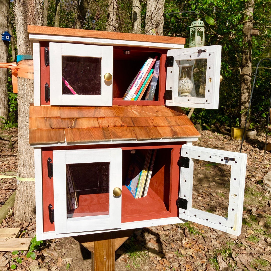 Little Free Library Pantry Book Share Woodworking Plan - Easy Wood ...