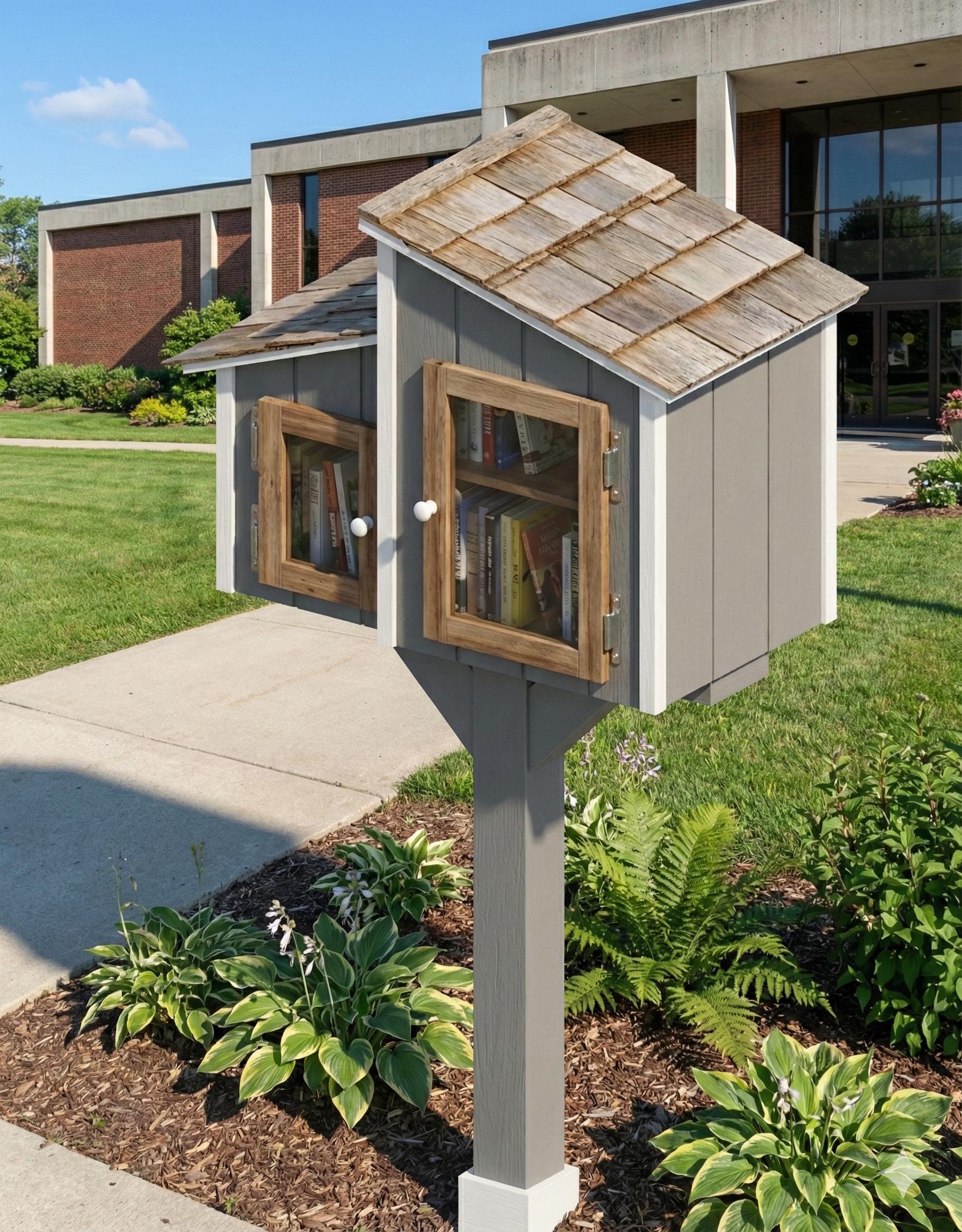 Little Free Library Pantry Book Share Beginner Friendly Woodworking ...
