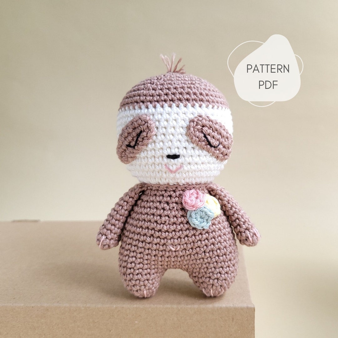 PDF Pattern Baby Sloth Amigurumi Crochet Pattern Soft Toy, De/en - Etsy