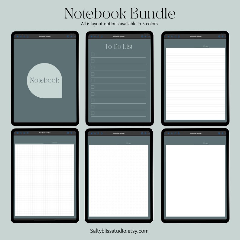 The Ultimate Digital Notebook Bundle Goodnotes Notability Etsy