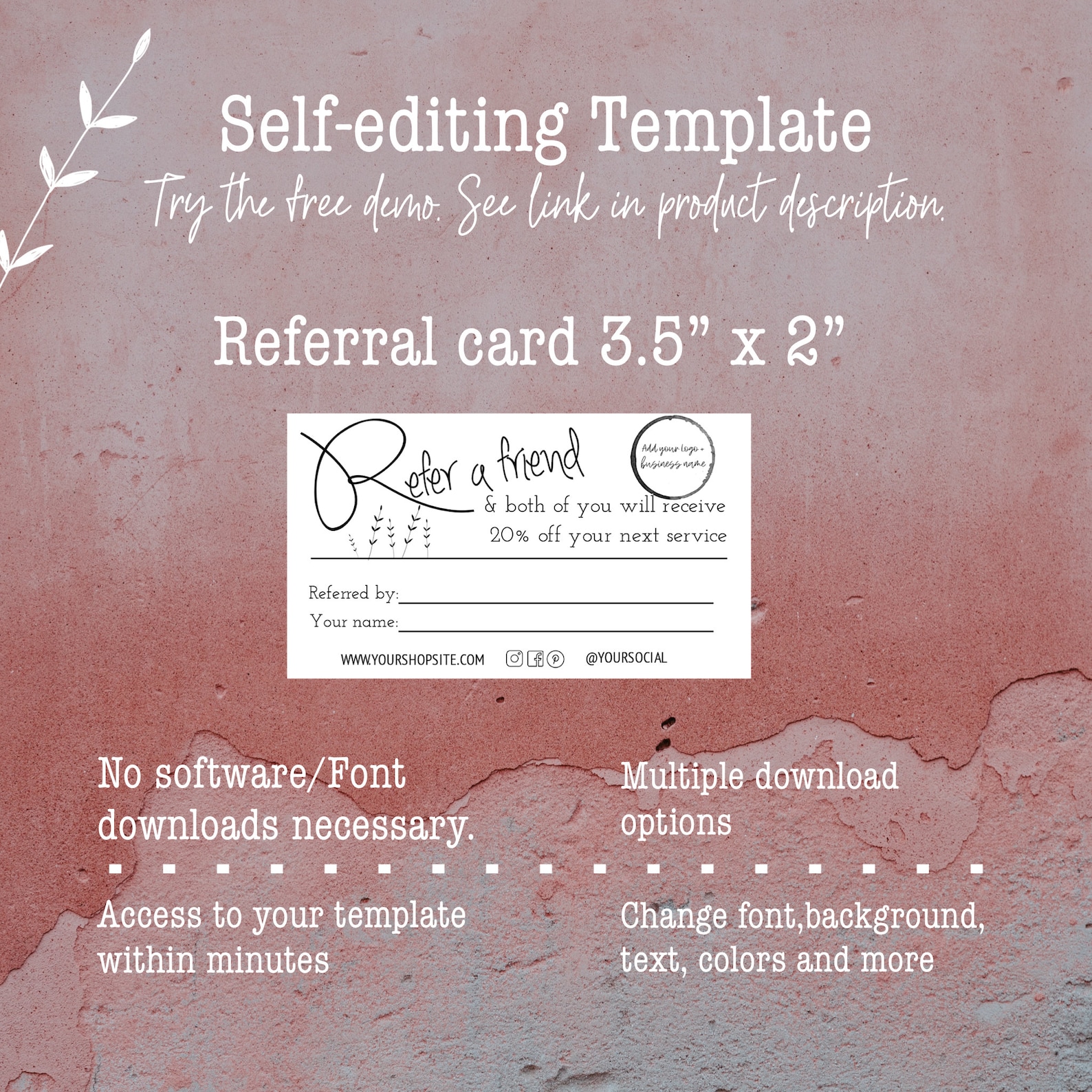 Referral Cards Templates Referral Cards Templates
