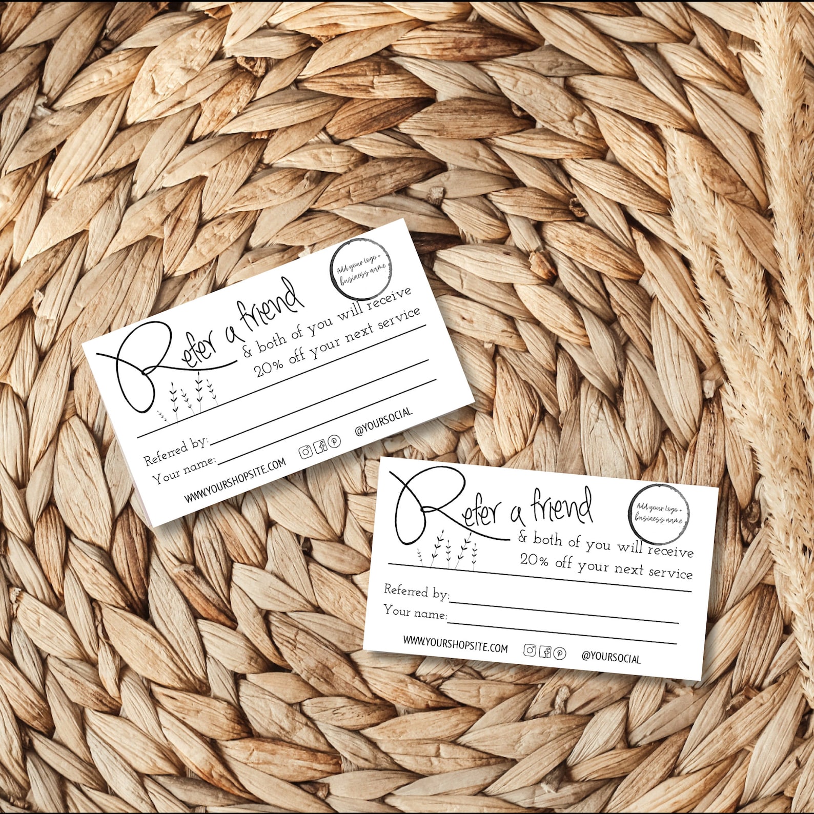 Referral Cards Templates Referral Cards Templates