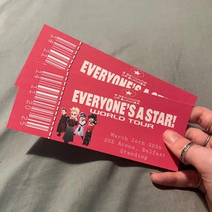 Custom TMH Tour Printable Ticket - 5SOS Take My Hand Tour Souvenir