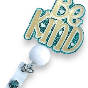Soyez gentil/ Bobine de badge/ Porte-badge/ Porte-clé/ Porte-carte d'identité