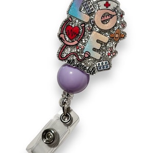 LOVE Nurse Badge Reel / Krankenschwester / Krankenschwester / Admissions / Badge Reel / Badge Inhaber / Schlüsselkarte / ID Inhaber