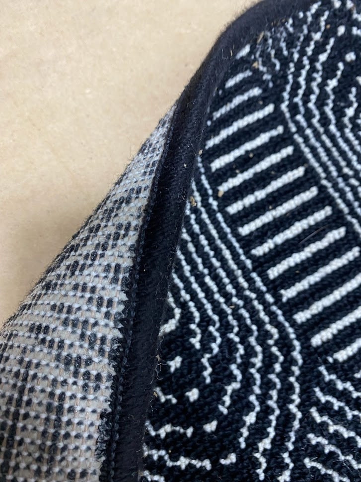 Stunning black and white carpet runner finished in black Etsy