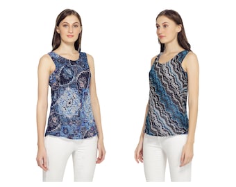 TOP Tank Top printed Reversible /