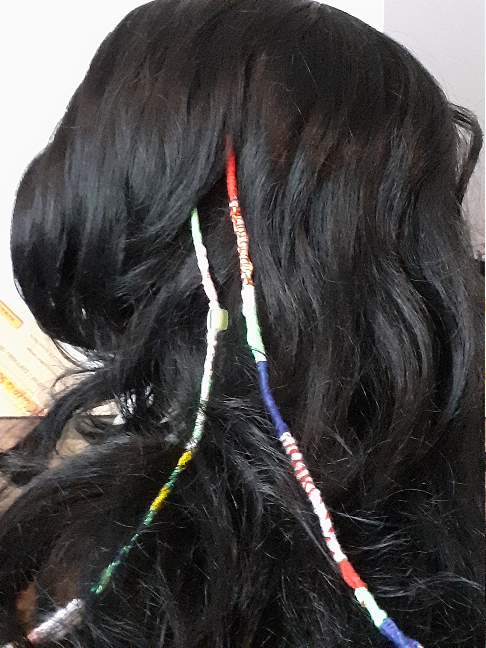 Hair Wrap Hair String Boho Hair Jewelry Rave Clip in Etsy
