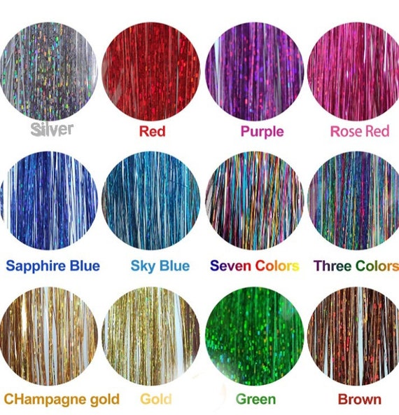 Hair Tinsel Fairy Hair Strings Holographic Hair Festival - Etsy Hair Tinsel Fairy Hair Strings Holographic Hair Festival - Etsy
