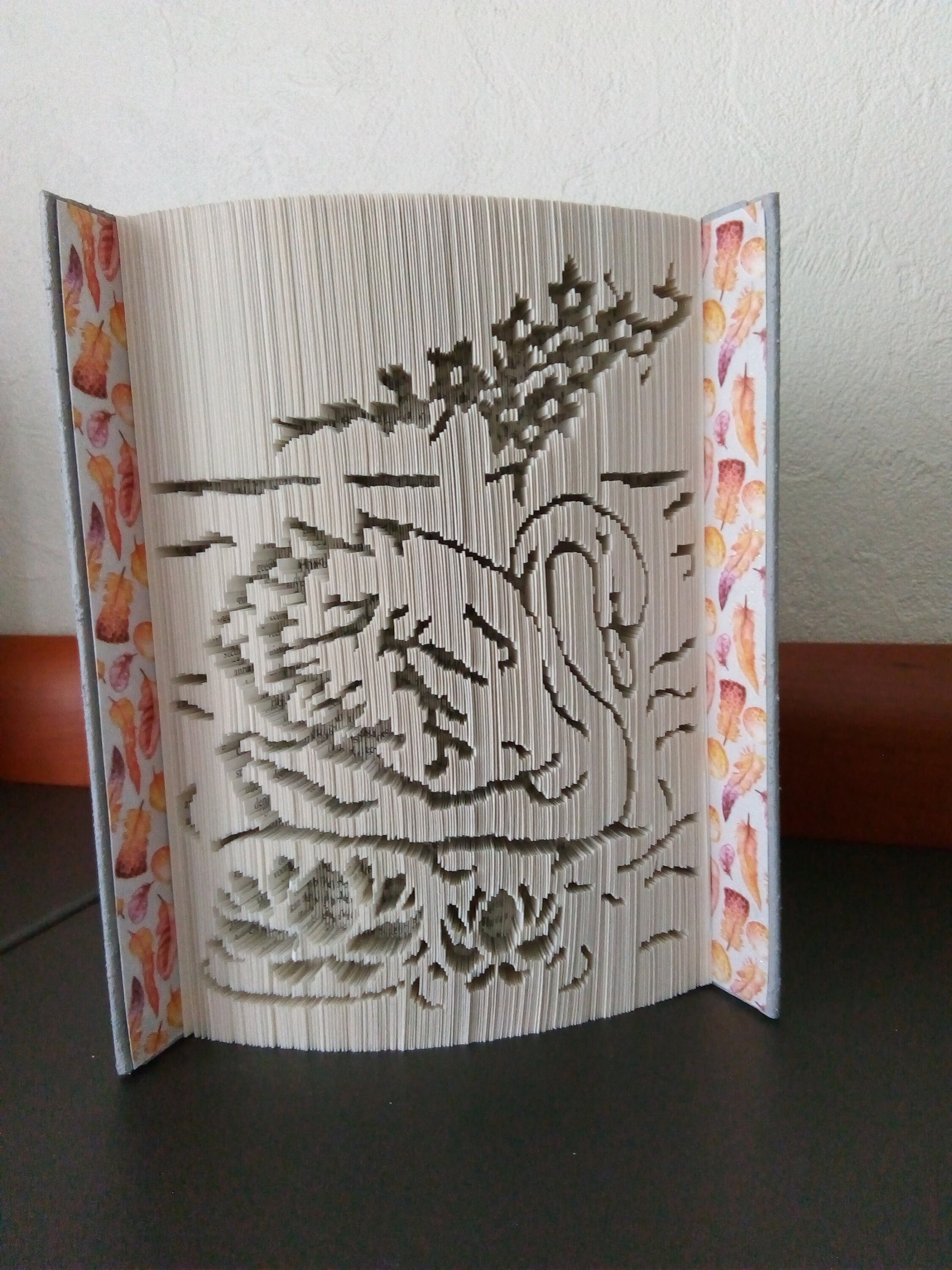 Sculpture Livre Plié Cygne