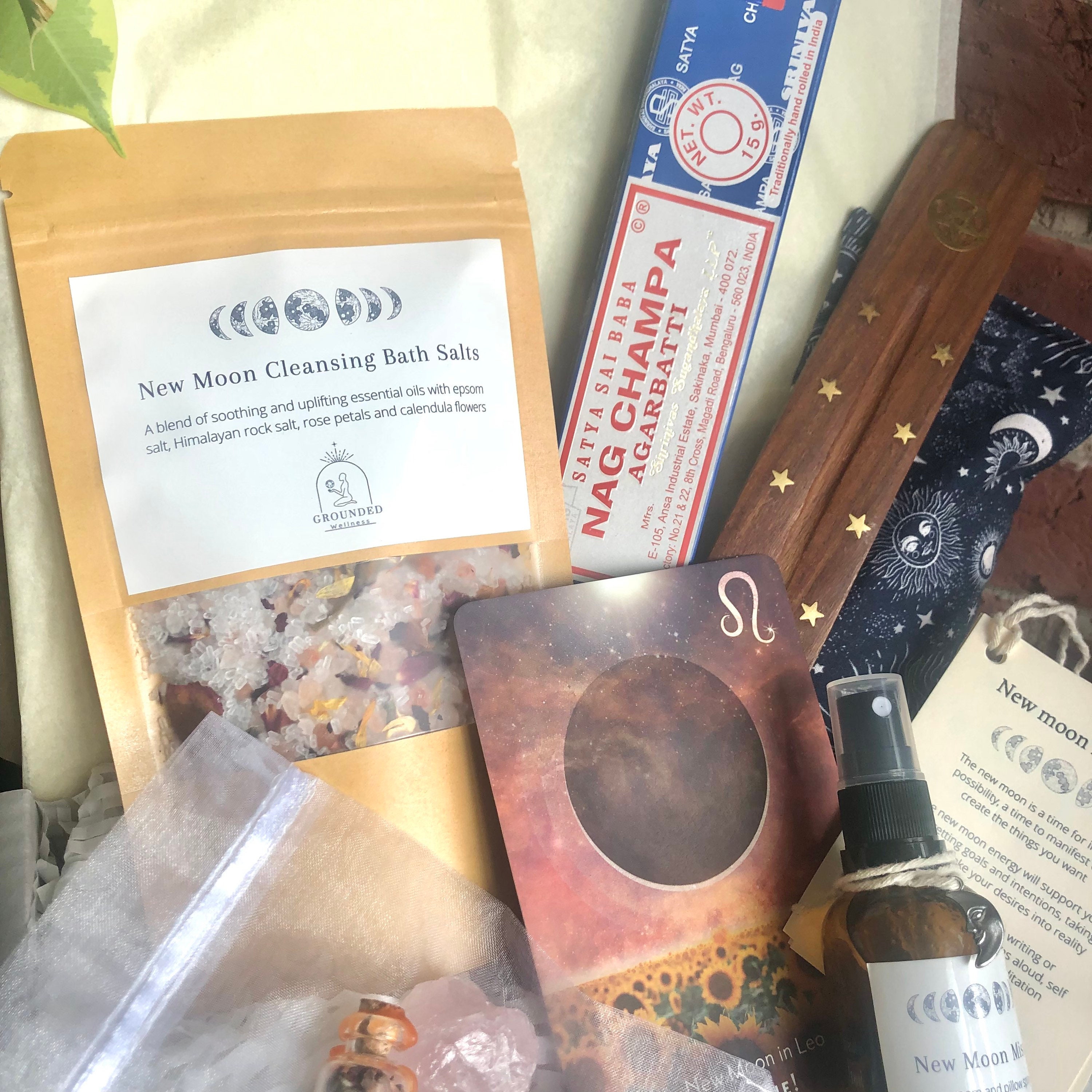 New Moon Manifestation Gift Box Ritual Kit Witch Craft, Self Care ...