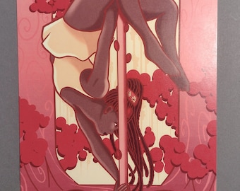 Print: Pole Dance Red