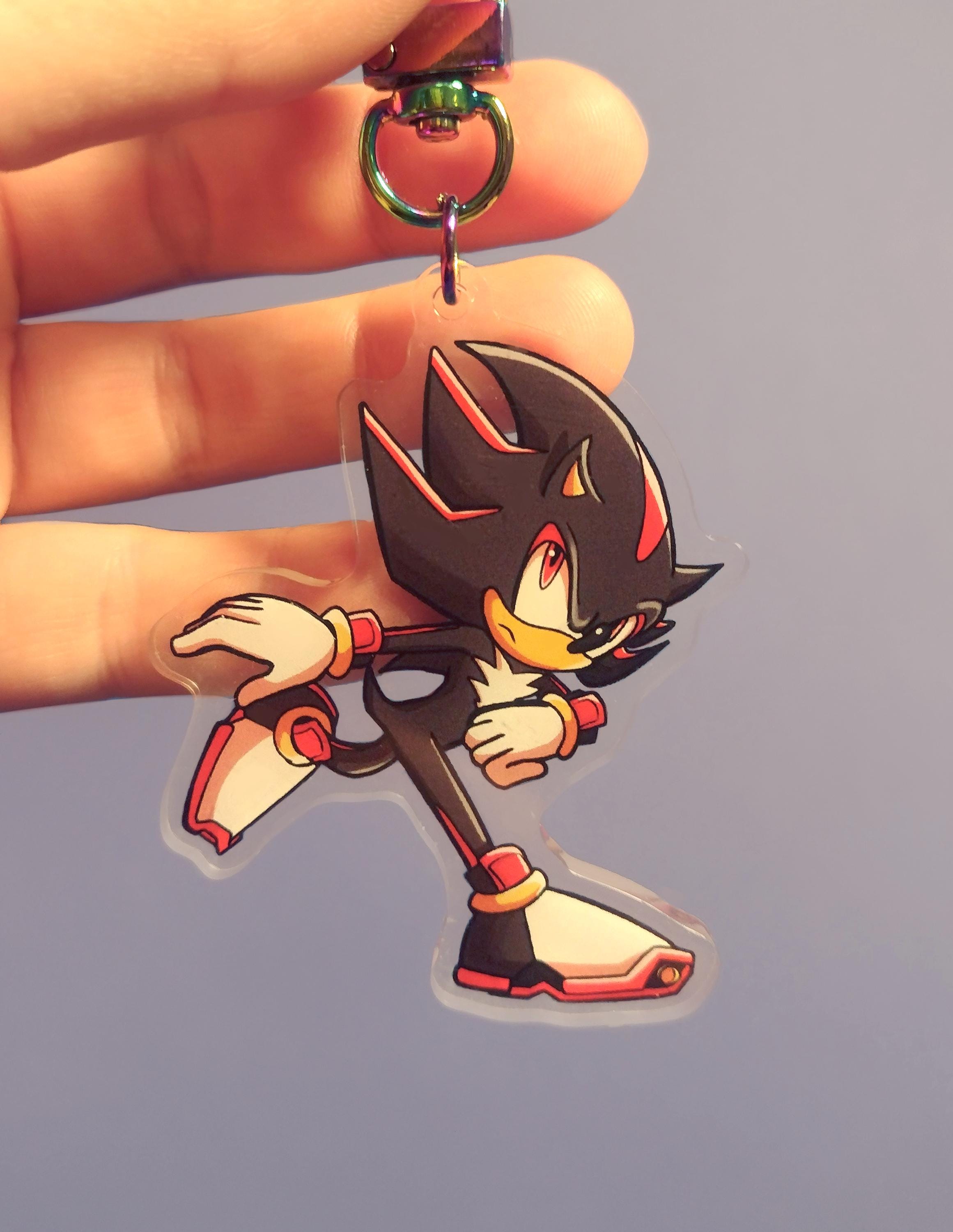 Shadow the Hedgehog Acrylic Keychain - Etsy