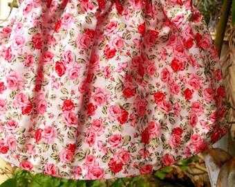 Girls summer floral skirt
