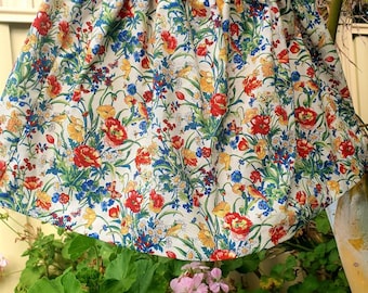 Pretty floral girls summer skirt