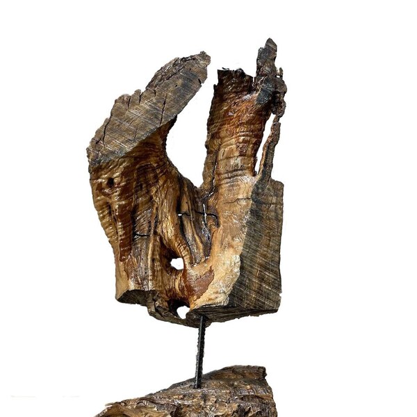 Farmhouse Live Edge Wood Statue Etsy